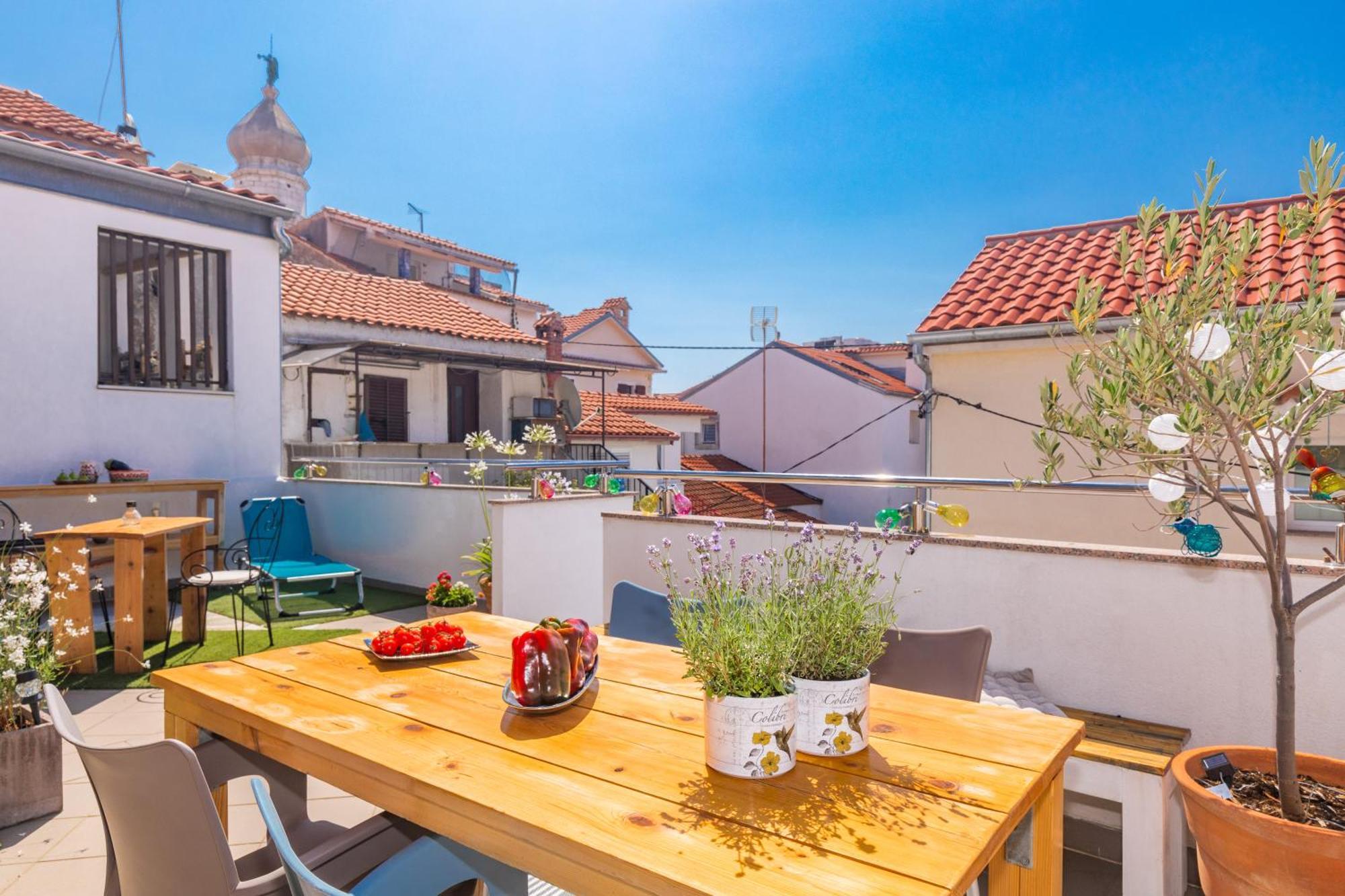 Yvonne Apartman Krk Town Kültér fotó
